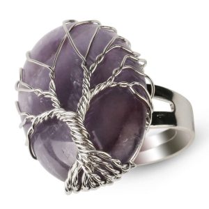 Anillo Árbol de la Vida Amatista