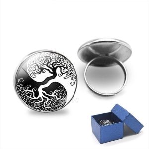 Anillo Árbol de la Vida Blanco y Negro