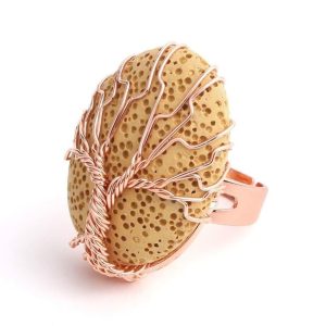 Anillo Cobre Amarillo Árbol de la Vida