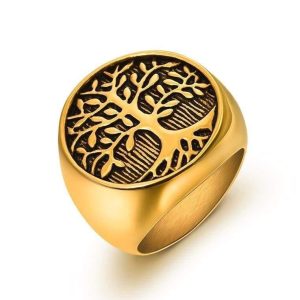 Anillo de Oro Árbol de la Vida
