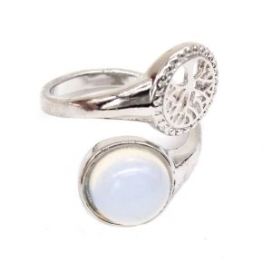 Anillo Árbol de la Vida Piedra Ópalo