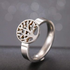 Anillo Árbol de la Vida Plateado