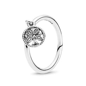 Anillo Árbol de la Vida con Colgante de Plata de Ley 925