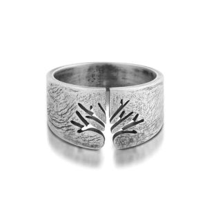 Anillo Árbol de la Vida Acero
