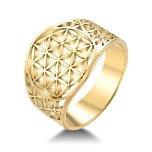 Anillo de Oro Flor de Vida