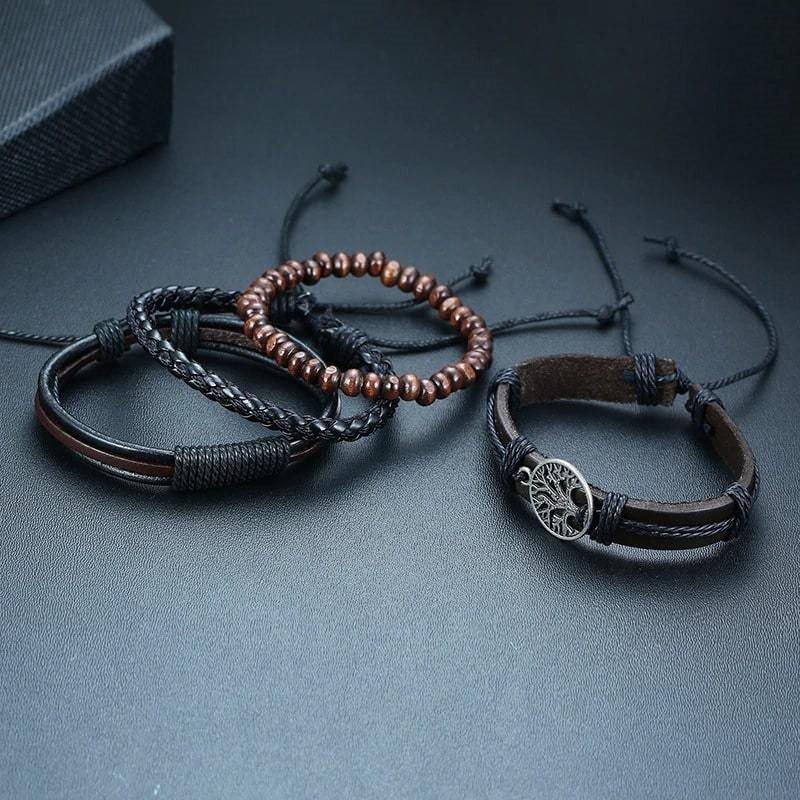 Pulsera Arbol de la Vida Hombre Cuero Pulsera Arbol de la Vida Hombre Cuero