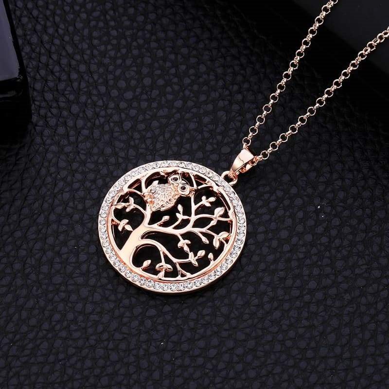 Collar Búho Árbol de la Vida Plata 925 Collar Búho Árbol de la Vida Plata 925