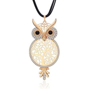 Collar Búho Arbol de la Vida Plata de Ley 925