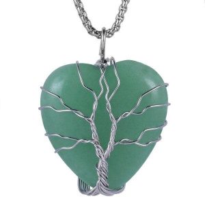 Collar Árbol de la Vida Aventurina Verde