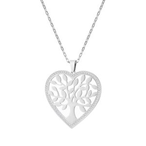 Collar Árbol de la Vida Corazón Diamante
