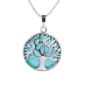 Collar Arbol de la Vida Turquesa