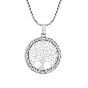 Elegante Collar de Plata Arbol de la Vida