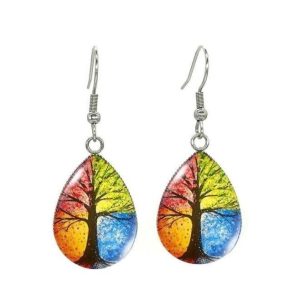 Pendientes Arbol de la Vida 4 Estaciones