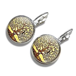 Pendientes Arbol de la Vida Abstracto