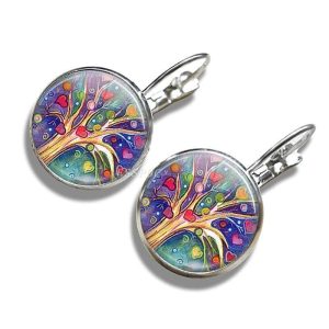 Pendientes Arbol de la Vida Amor Eterno