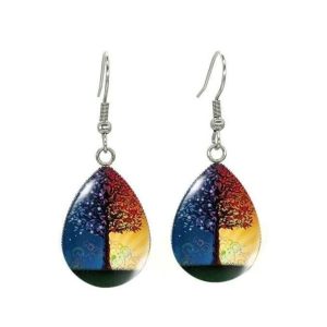 Pendientes Arbol de la Vida Dia y Noche