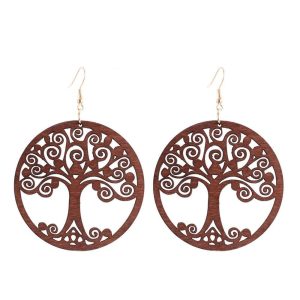 Pendientes Arbol de la Vida Etnia Marron