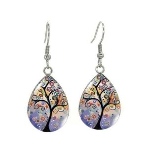 Pendientes Floreados Arbol de la Vida