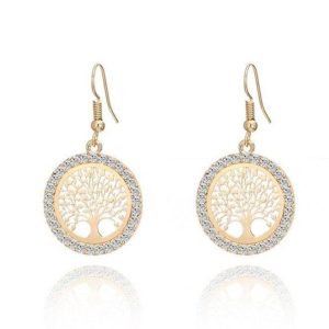 Pendientes Arbol de la Vida Oro