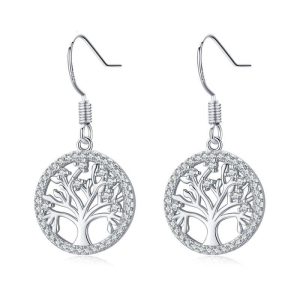 Pendientes Arbol de la Vida Plata