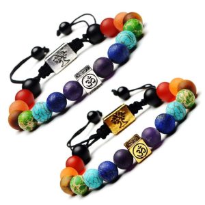 Pulsera Árbol de la Vida 7 Chakras «Om»