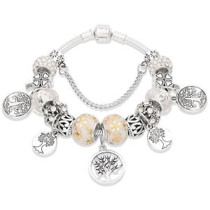 Pulsera Arbol de la Vida Fancy Blanco