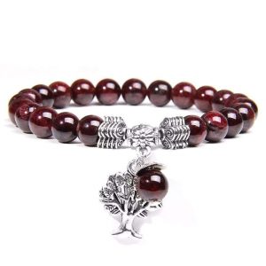 Pulsera Arbol de la Vida Granate