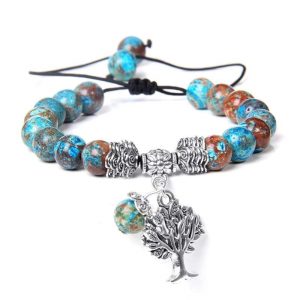 Pulsera Arbol de la Vida Piedra Cianita