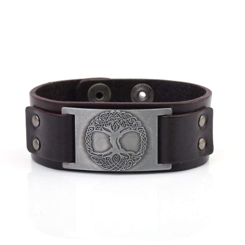 Pulsera Hombre Vikingo Árbol de la Vida Pulsera Hombre Vikingo Árbol de la Vida