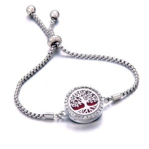 Pulsera Doble Árbol de la Vida Piedra Turquesa